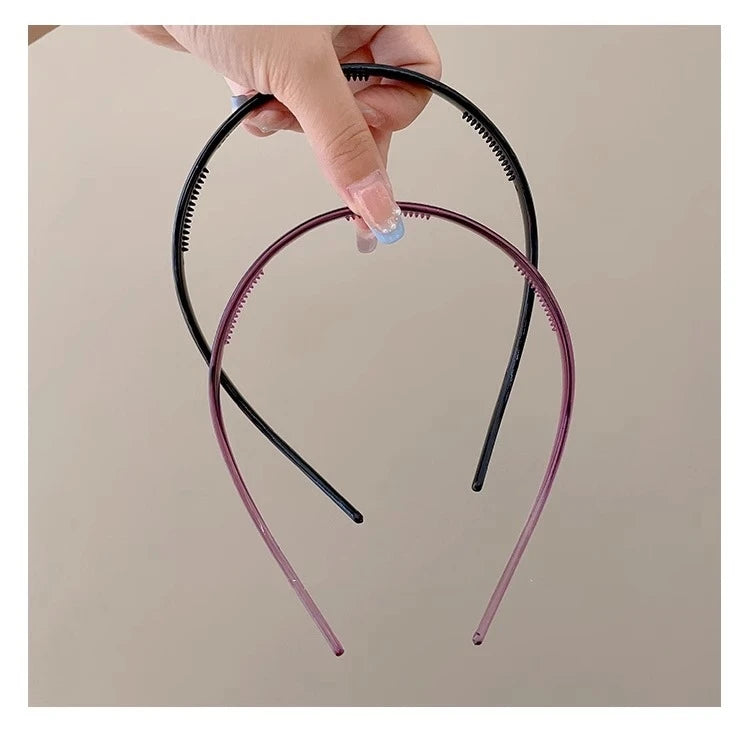 New Trendy Sunglasses Frame Shape Acrylic Hairbands For Women Toothed Headband Anti-slip Hair Hoop Fashion Hair Accessories