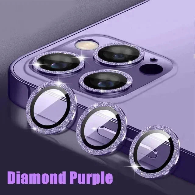 3Pcs Metal Lens Protector Glass For iPhone 16 13 12 11 14 15 Pro Max Mini Camera Lens Protection Film For iPhone 16 14 15 Plus