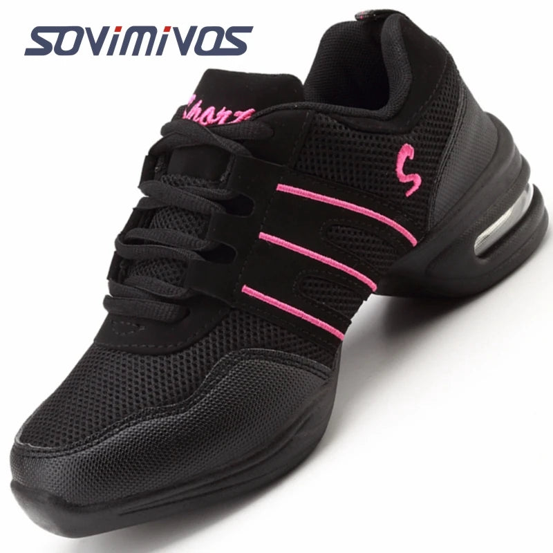 Women's Dance Shoes Soft Outsole Woman Breath Jazz Hip Hop Shoes Sports Sneakers Ladies Girl's Modern Jazz Dancing Shoes for Men
