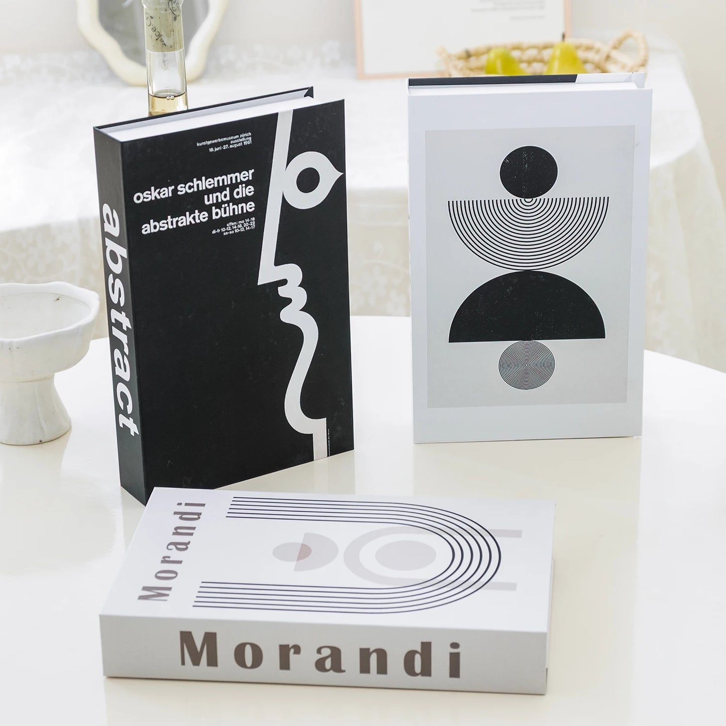 3Pcs Foldable Fashion Fake Books Living Room Decoration Designer Books Coffee Table Ornaments Club Hotel Room Villa Prop Books