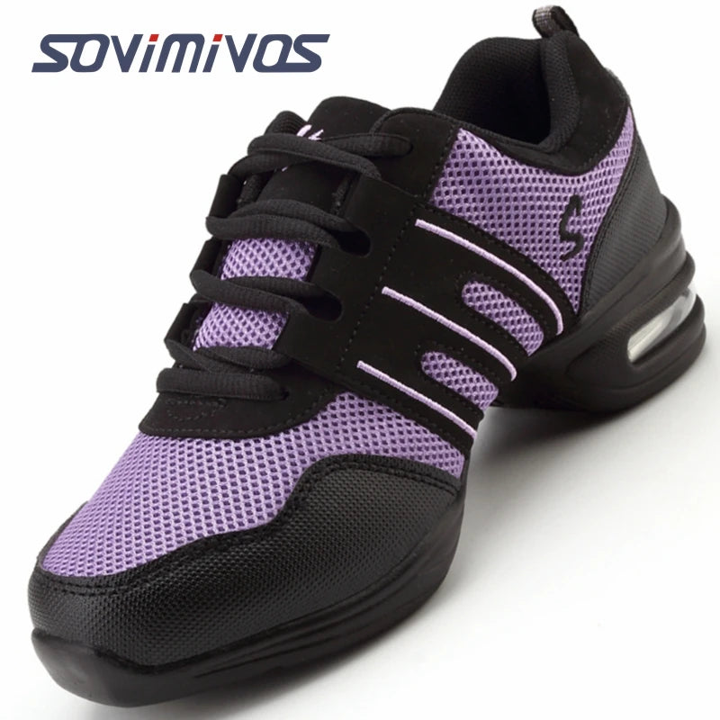 Women's Dance Shoes Soft Outsole Woman Breath Jazz Hip Hop Shoes Sports Sneakers Ladies Girl's Modern Jazz Dancing Shoes for Men