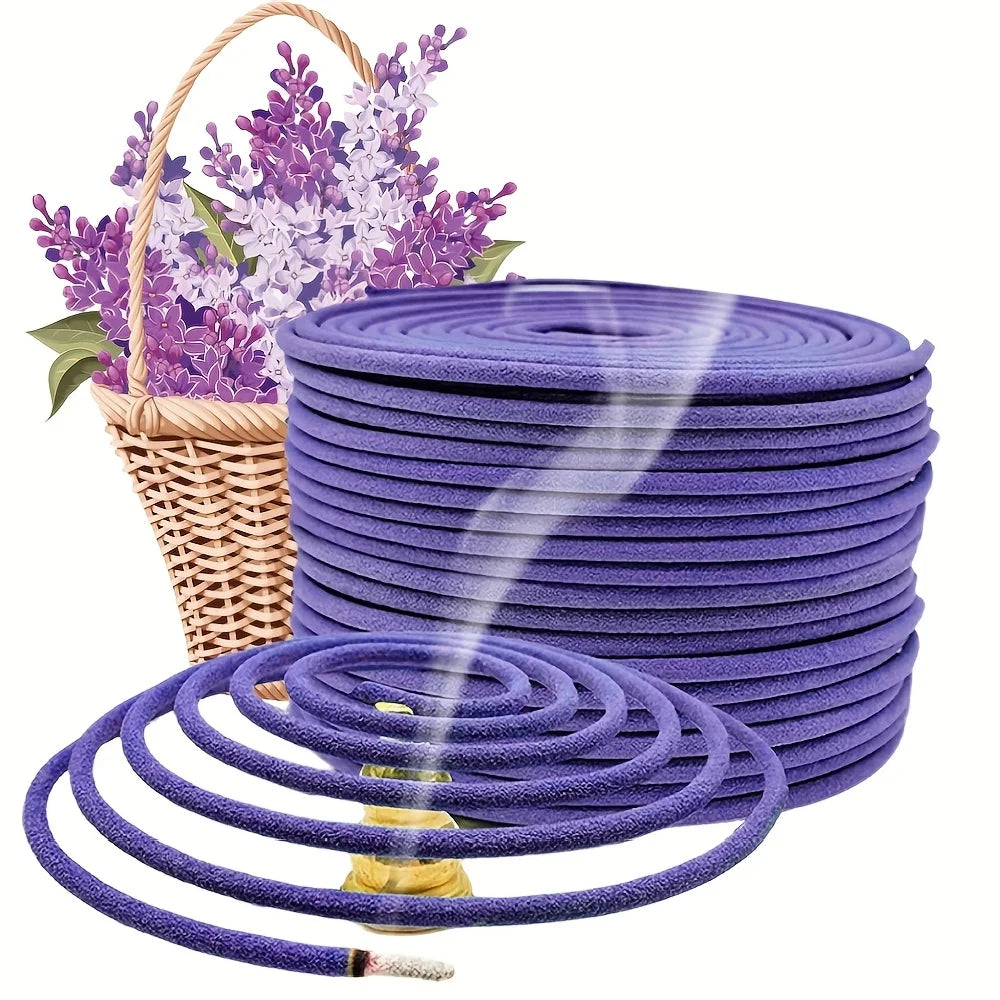 Lemongrass Lavender Essential Oil Coils Aromatherapy For Meditation Yoga Outdoor Poolside Patio Porch Deck Camping Long Burning