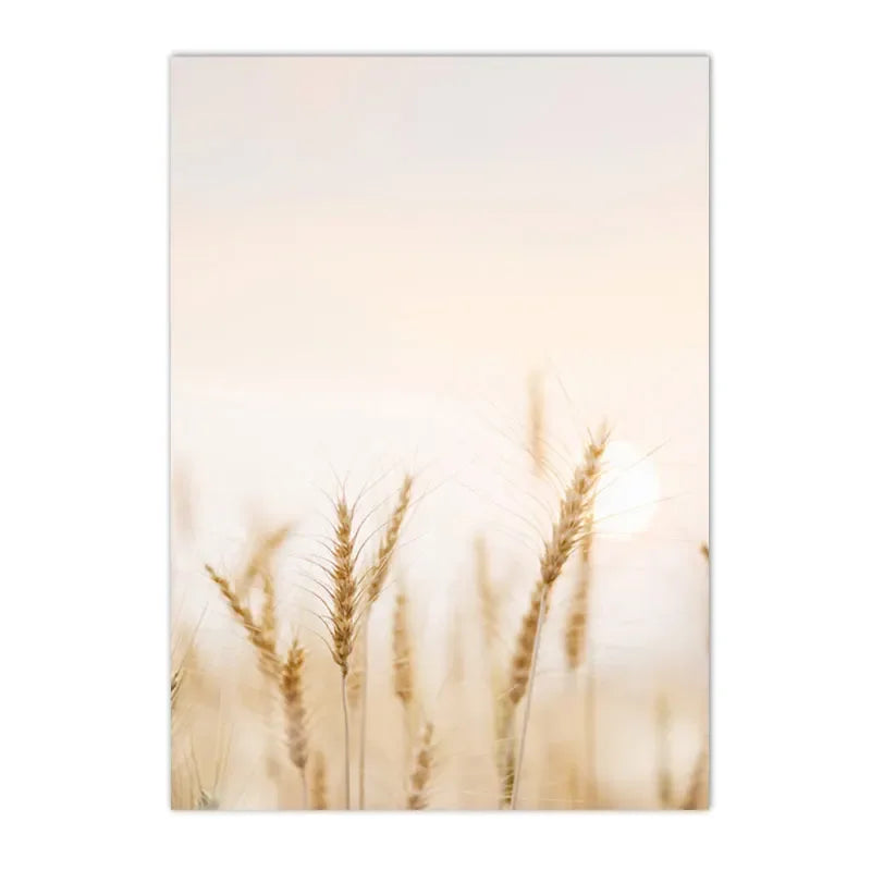 Boho Nordic Beige Beach Starfish Shells Reeds Bike Wall Art Canvas Painting Posters And Prints Pictures Living Room Home Decor