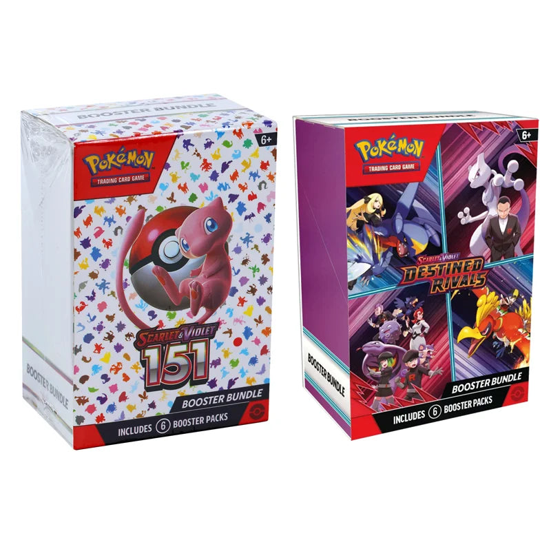 Pokemon Card v10 Booster bundle Destined Rivals Prismatic Evolutions Scarlet Violet 151 English ME01 Booster Cards Toys Gifts