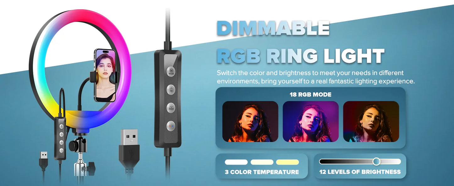360 Photo Booth Automatic Rotating Photo Booth Machine Ring Light for Party Wedding Rental with RGB Light & Flight Case