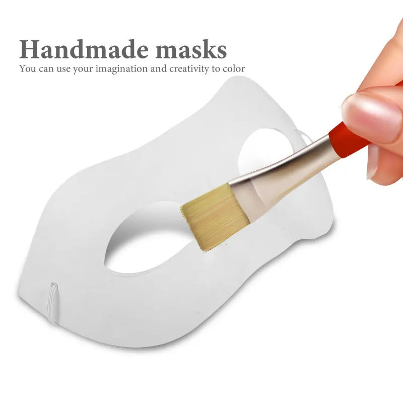 12/20/24 Pcs Halloween Mask DIY Paintable Blank Mask Paper Art Masks DIY Painting Masks For Masquerade Cosplay Party