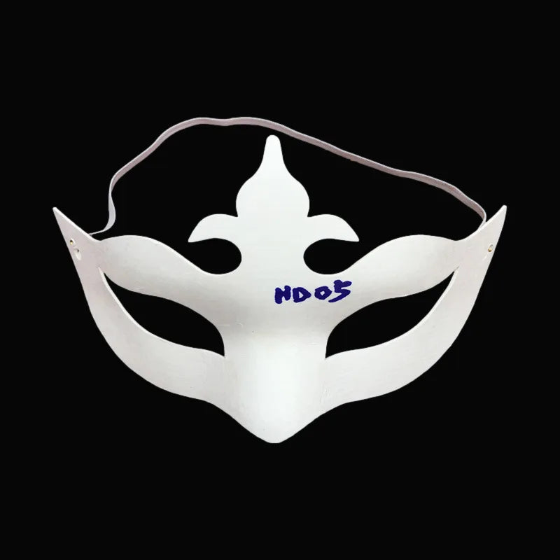 12/20/24 Pcs Halloween Mask DIY Paintable Blank Mask Paper Art Masks DIY Painting Masks For Masquerade Cosplay Party