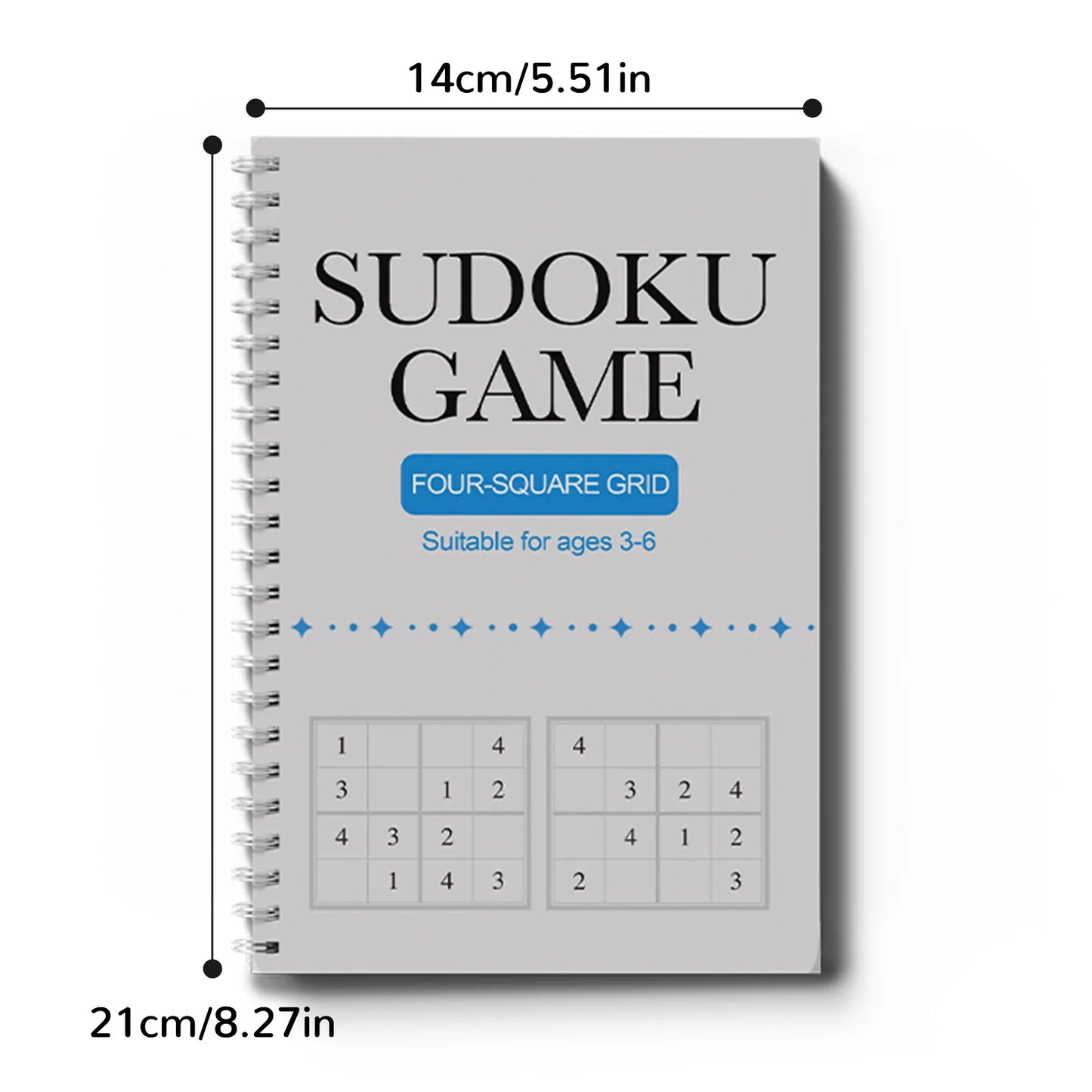 Sudoku for Kids Ages 3-6,6-9,9-12,12+ – Fun Logic Puzzle Workbook Set to Build Focus & Brain Skills