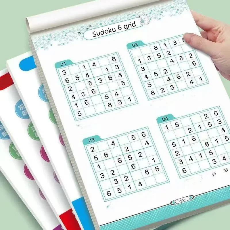 Fun & Educational Kids Sudoku Puzzle Book: Easy to Hard Levels for Children's Brain Training and Logic Skills Development