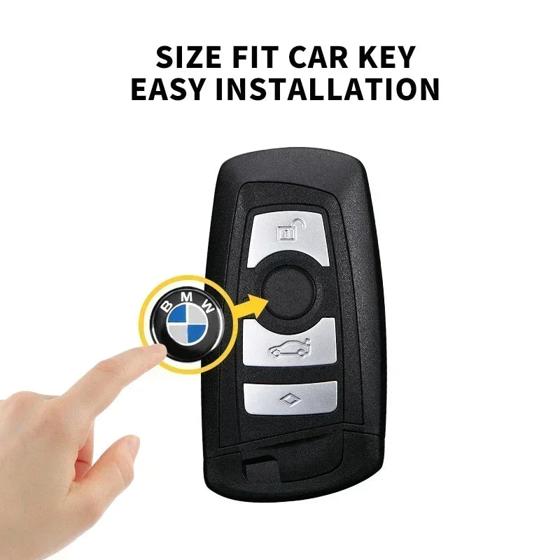 11mm Car Key Sticker Logo 3D Metal Car Key Sticker Emblem For BMW F34 F10 F20 F48 F39 F30 F25 F26 F15 F16 F22 F32 E90