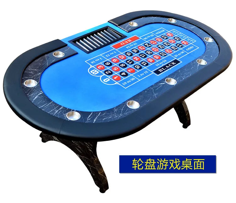 Wooden Multi Games 3 in 1 Player Banker Baccarat Roulette Wheel Black Jack Blackjack Poker Table for Home Casino Hotel Bar Club
