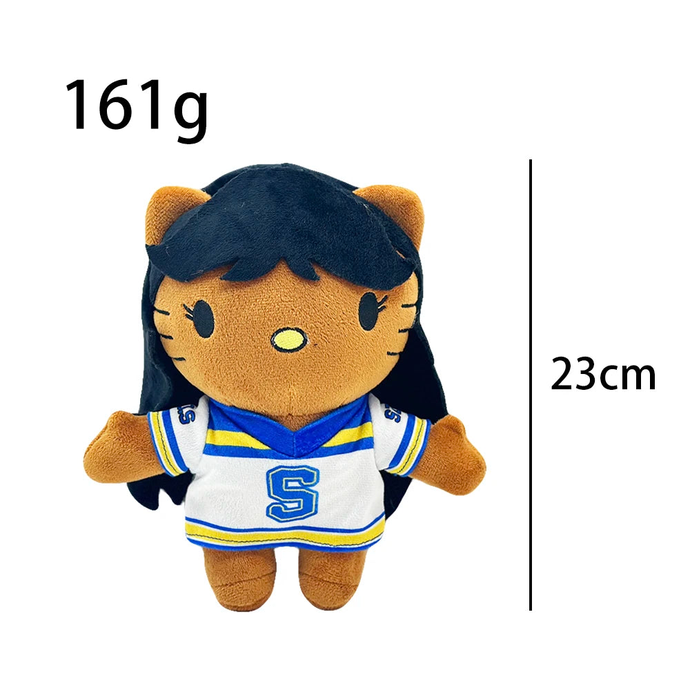 New Hello Kitty Ken Carson Rapper Trippie Taylors Plush Toy Doll with Clothes Stuffed Soft Plush Toys Fans Collect Gifts
