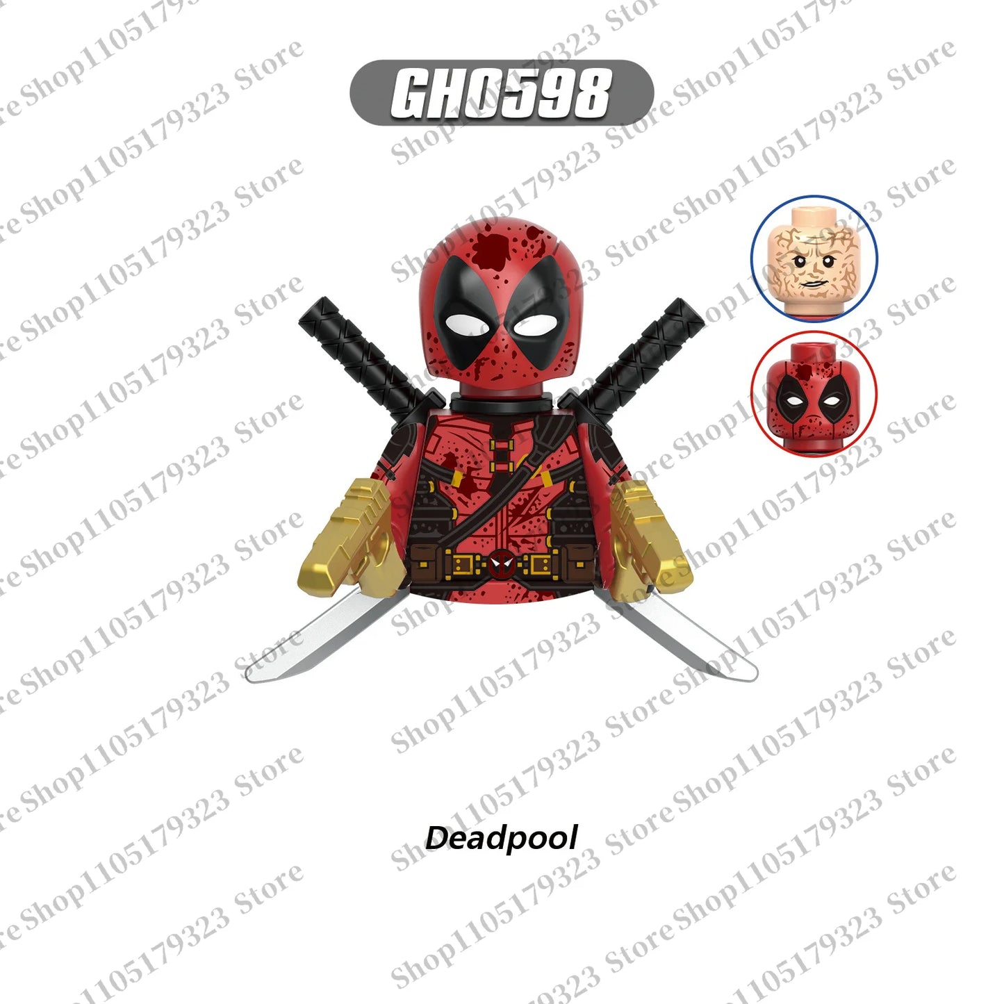 Marvel block toys Spider-Man Deadpool children's mini building blocks holiday gift brick toys