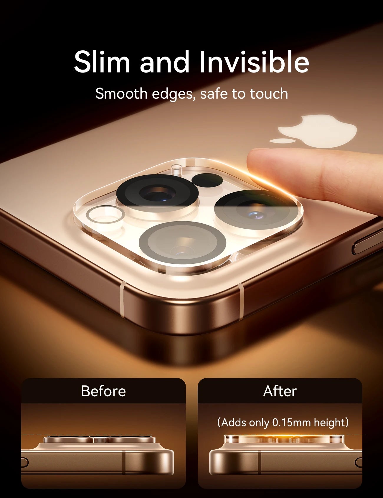 Joyroom HD Lens Protective Glass For iPhone 17 Pro Max Back Camera Protector Tempered Glass For iPhone 16 15 14 Pro Max Len Film