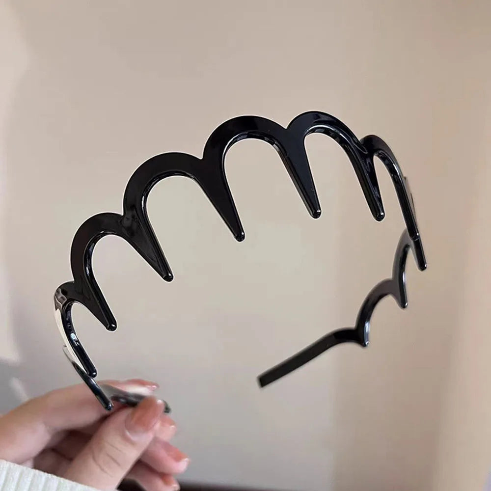 New Trendy Sunglasses Frame Shape Acrylic Hairbands For Women Toothed Headband Anti-slip Hair Hoop Fashion Hair Accessories
