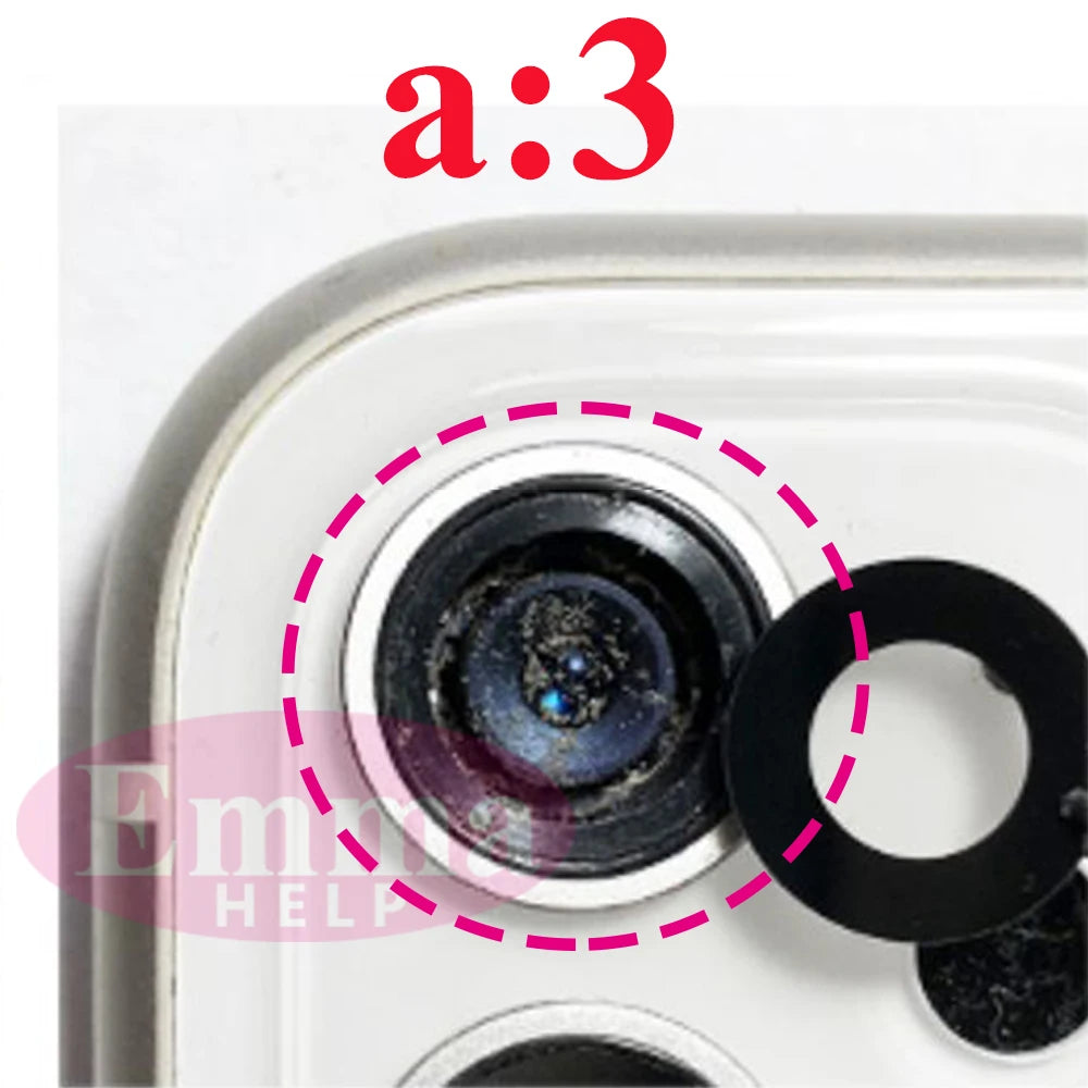 1Set Original Sapphire Rear Camera Glass Replacement for iPhone 16 15 14 Pro Max 12 13 Mini 15 Plus Camera Lens Repair Tool Kits