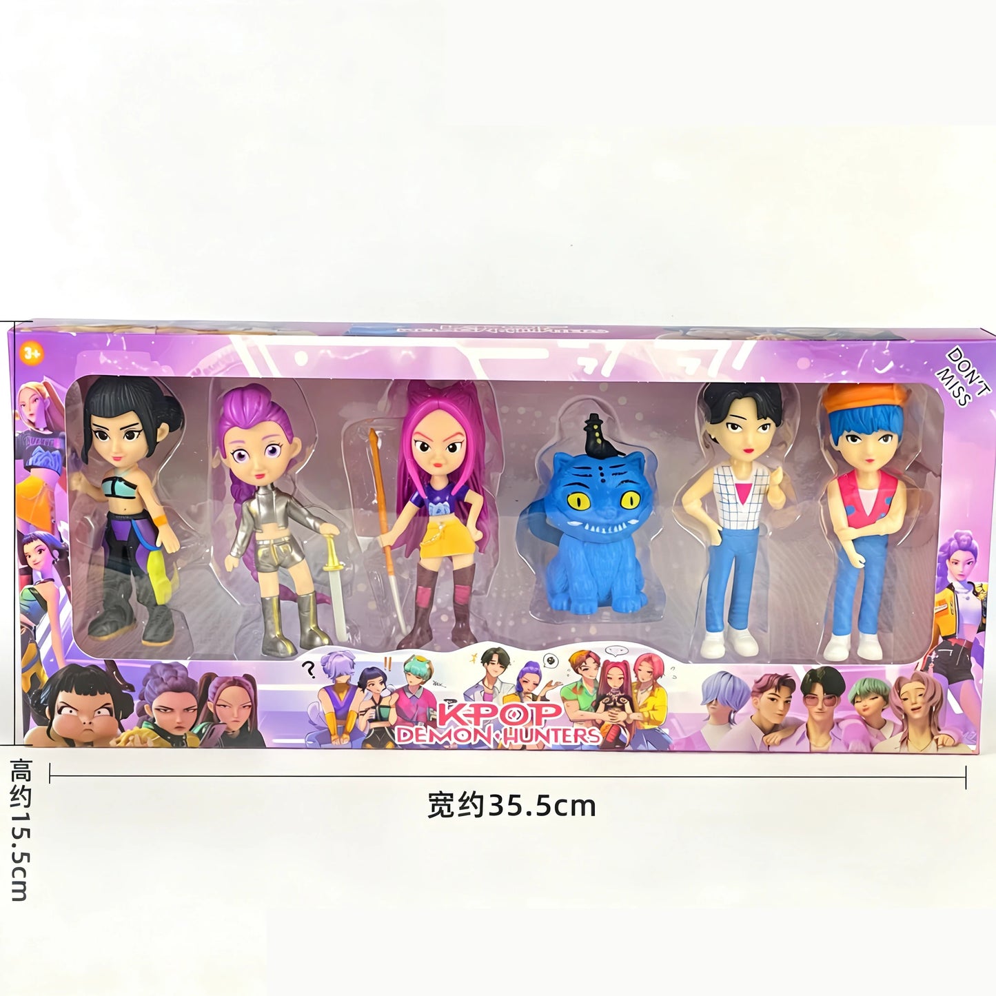 Bandai 2026 New Kpop Demon Hunters Figure Model Toy Pvc Cartoon Desk Decoration Collection Figures Model Toyfor Kid Gift