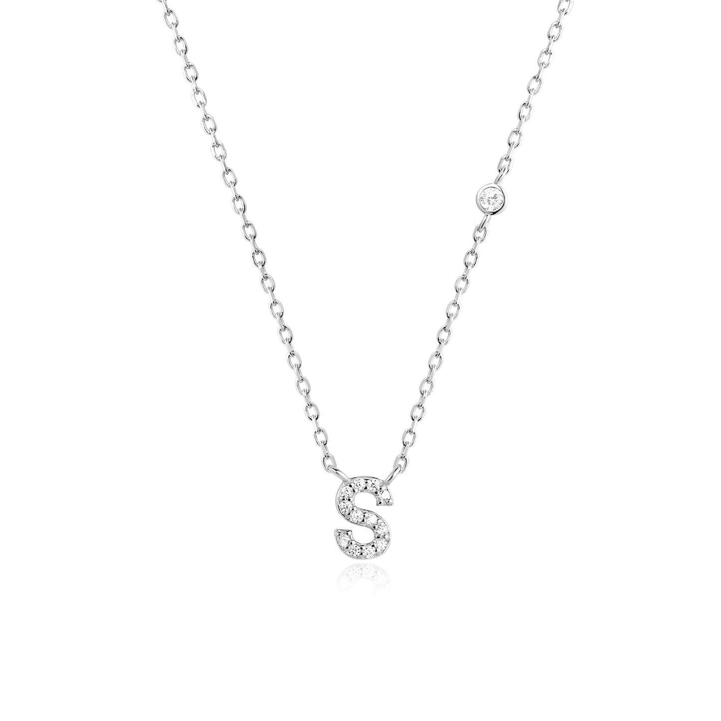 ANDYWEN 925 Sterling Silver Gold Small 26 Letters A- Z Zircon CZ Pendant Monogram Necklace Me 2020 Initial Alphabet M A Jewelry