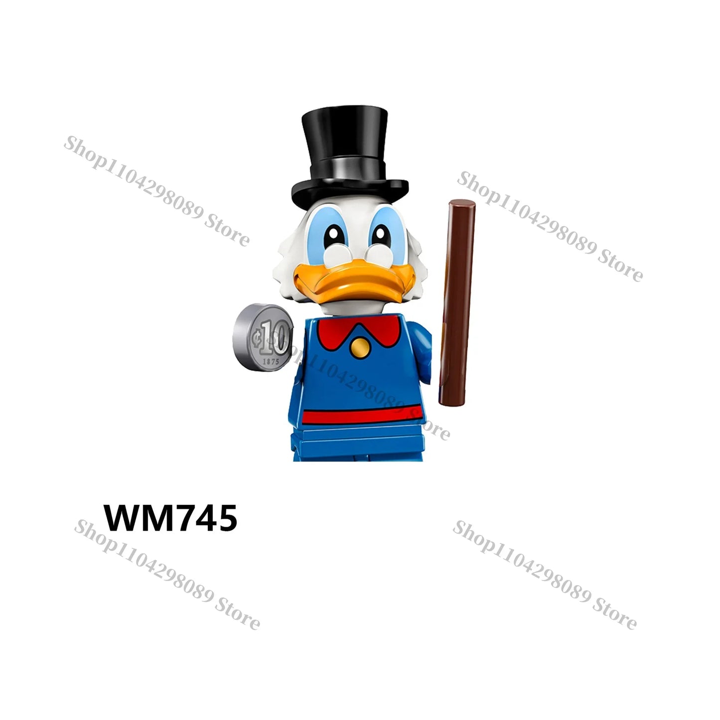 Disney building block anime cartoon characters Chip Dale Woody Donald Duck Mario mini Assembly brick figurines birthday gifts