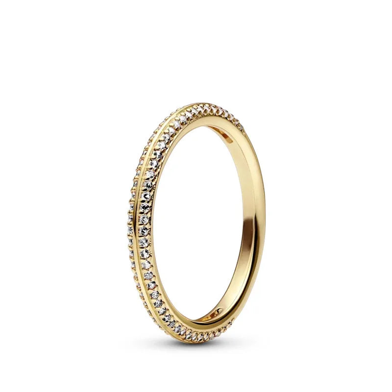 New White Series Original 925 Sterling Silver Women Finger Rings for Women Silver Daisy Mom heart Zirconia Stone Luxury Jewelry
