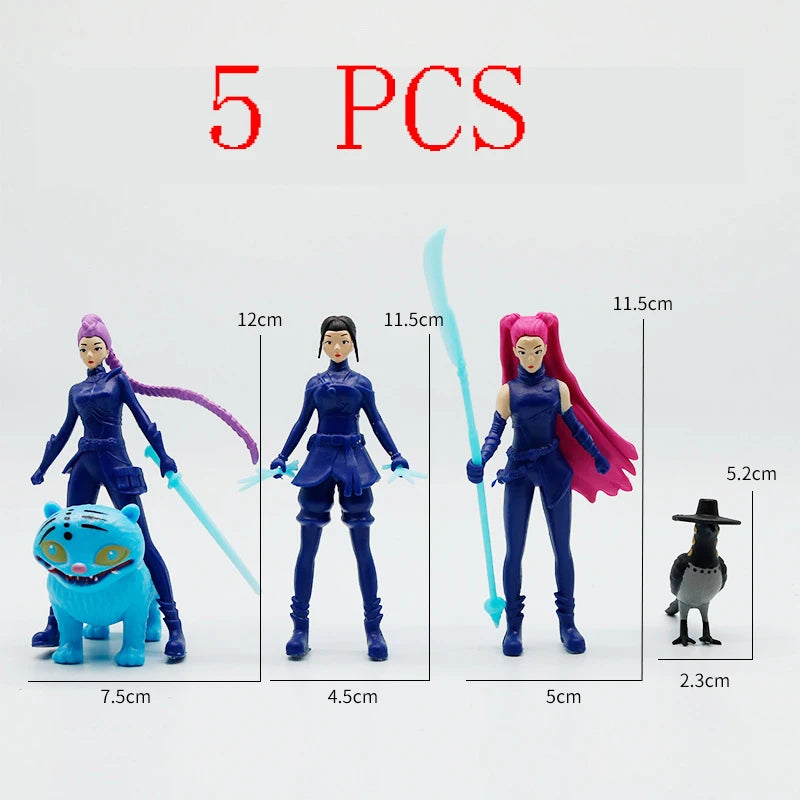 Bandai 2026 New Kpop Demon Hunters Figure Model Toy Pvc Cartoon Desk Decoration Collection Figures Model Toyfor Kid Gift