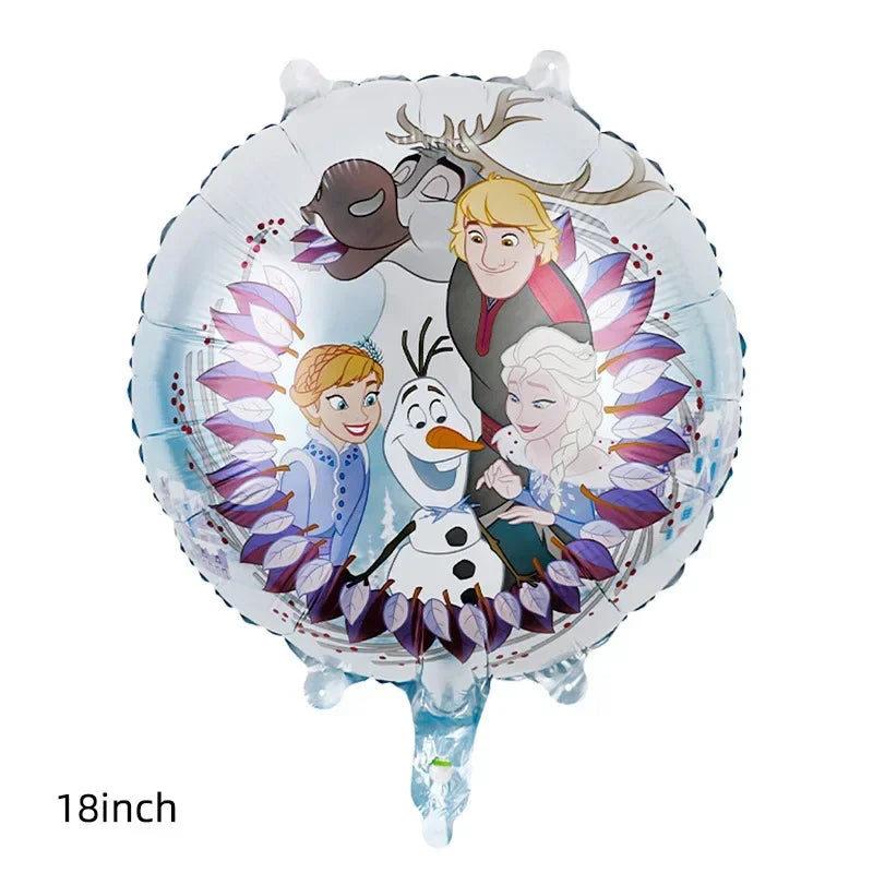 1pcs Princess Frozen Balloon Cartoon Elsa Anna Olaf Foil Balloon for Children's Birthday Party Baby Shower Decoration