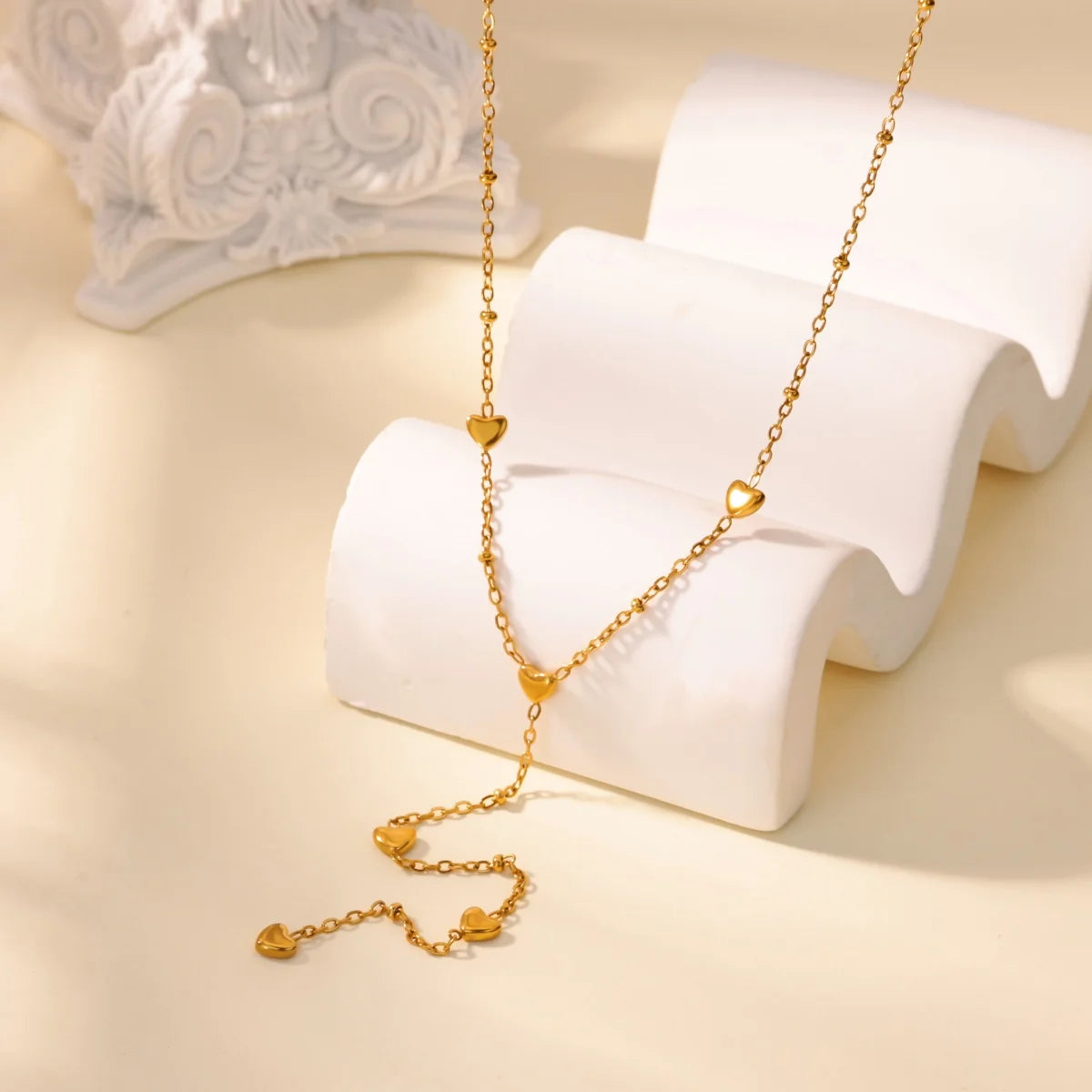 316L Stainless Steel Multilayer Heart Necklace For Women Girls Goth Gold Color Clavicle Chain Charm Choker Jewelry Birthday Gift
