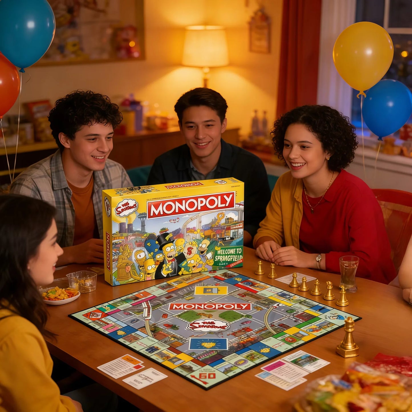 Monopoly The Simpsons co-branded Monopoly board game The Simpsons Edition Springfield collectible