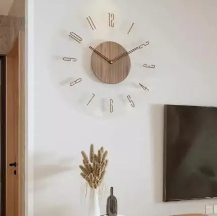 Modern Transparent Floating Digital Wall Clock Decoration Special Material Disk Battery Powered Home Decorative Wall Clock