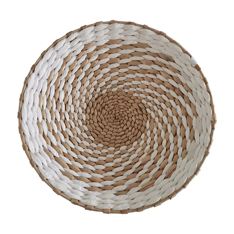 Bohemian style straw wall decoration, background wall decoration, sofa bedside handwoven hanging decoration