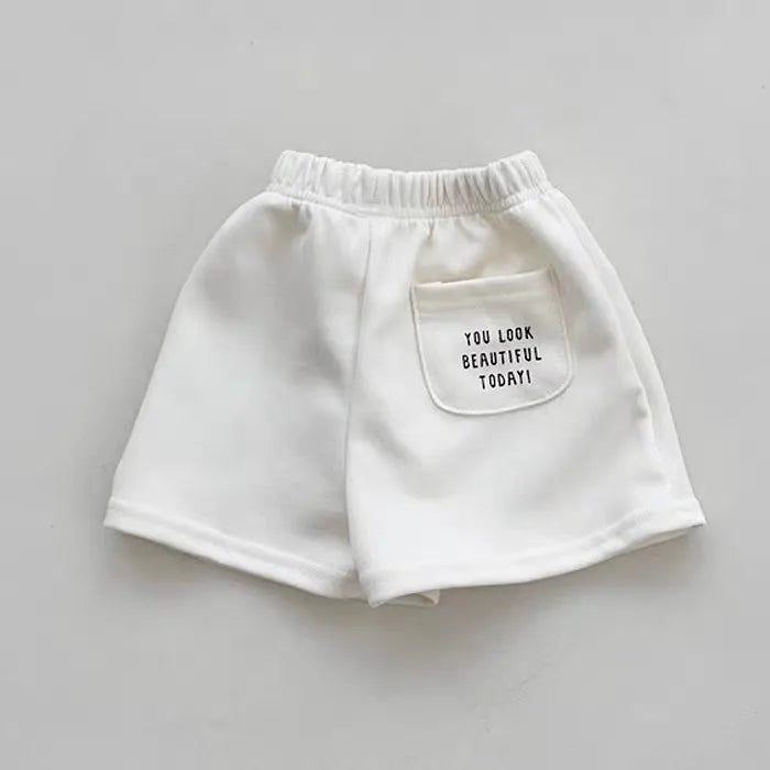 K2694 Unisex Kids' Summer Thin Sporty Shorts 2025 New Style Korean Fashion Versatile Children's Clothing for Boys And Girls