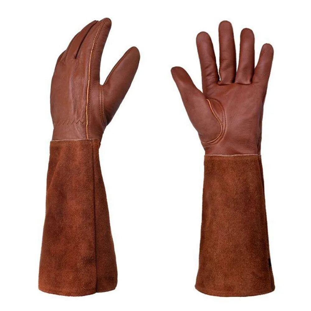 Horticulturist Long Sleeve Gardening Gloves Coffee Wear-resisting Outdoor Work Gloves S-XL Non-slip Pruning Gloves Rose Pruning