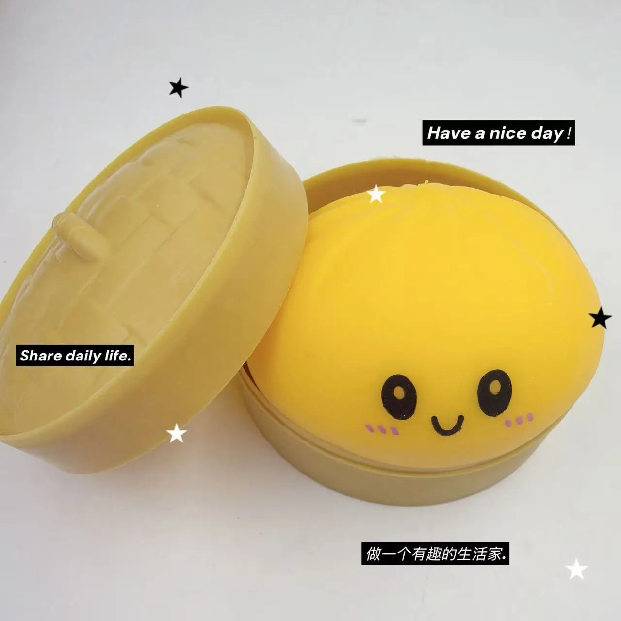 Realistic steamed bun Squeeze Sensory Toy Soft Stress Relief Decompression Toy for Home Office Desktop Decoration and Gift