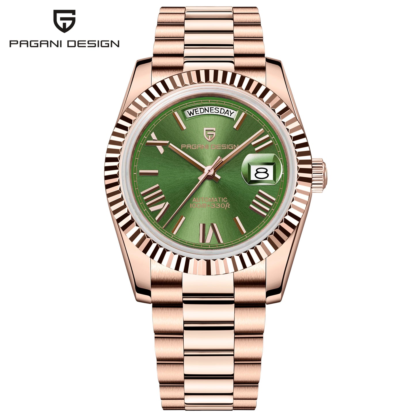 PAGANI DESIGN 2026 New Enamel Dial DD36 Luxury Silver Gold Automatic Watch For Men AR Sapphire crystal Mechanical Wristwatch Men
