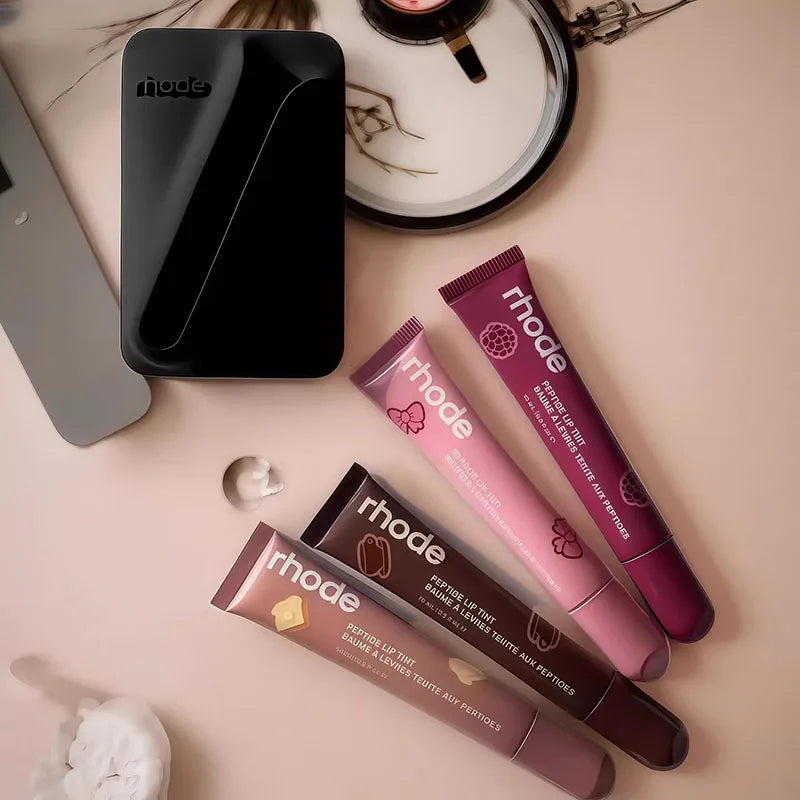 Rhode Magnetic SNAP-ON LIP CASE Phone Case with Box for IPhone 15 16 14 13 12 11 Pro Max 17 Air Lip Gloss Holder Soft Silicone