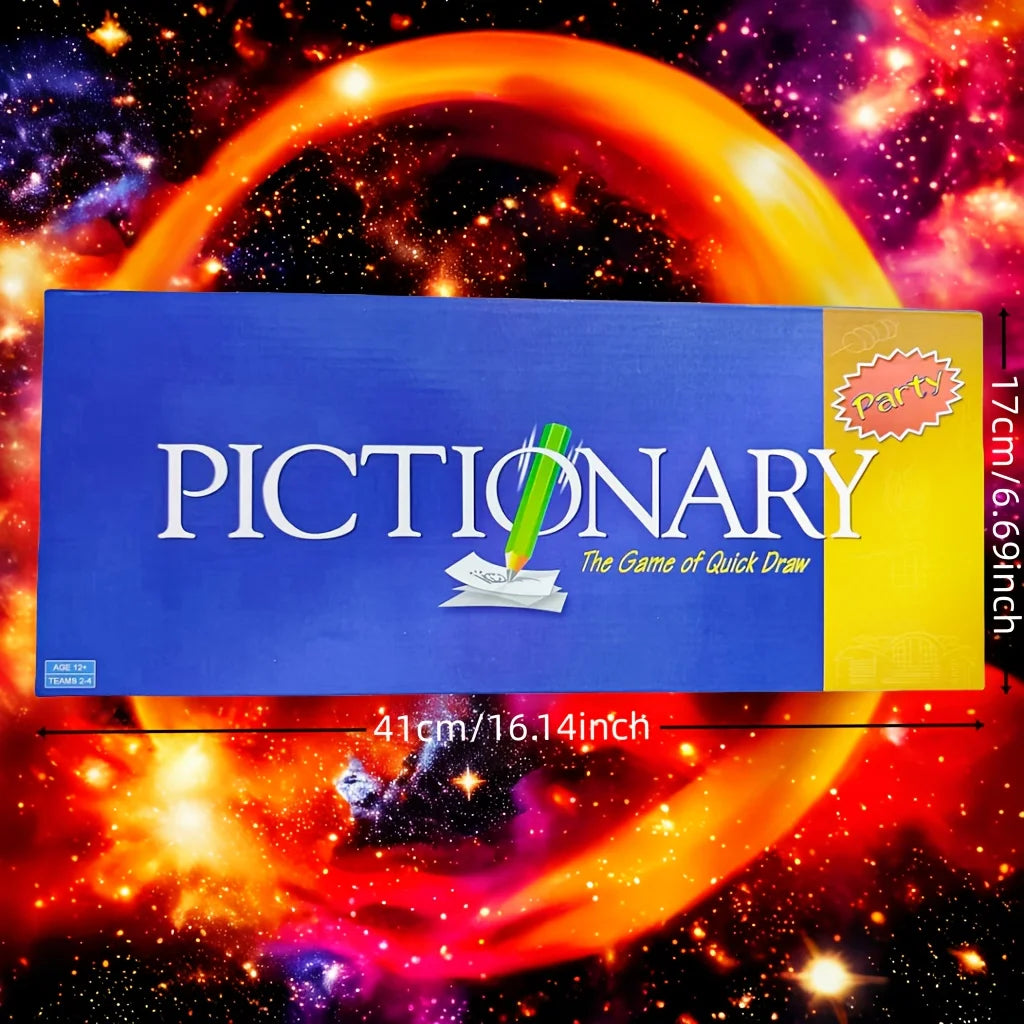 Pictionary (Party Version), a Game Specially Designed for Parties, Card Game, Board Game, Suitable as a Gift (Slight Color Difference)