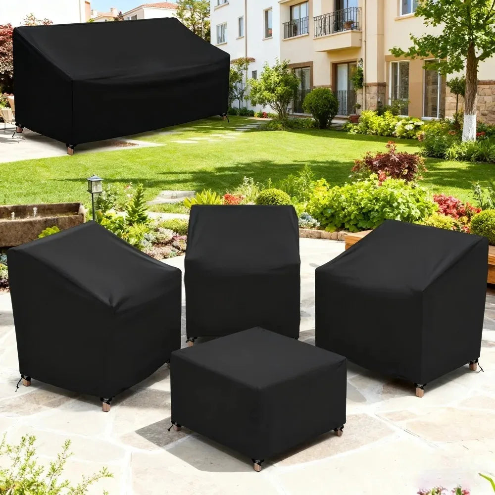 Patio Sofa Cover Waterproof - with Table and Chair Covers Set, All-Weather