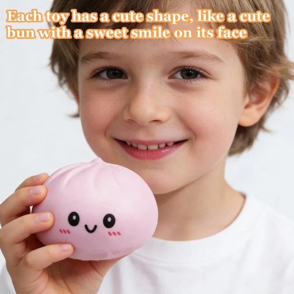 Realistic steamed bun Squeeze Sensory Toy Soft Stress Relief Decompression Toy for Home Office Desktop Decoration and Gift