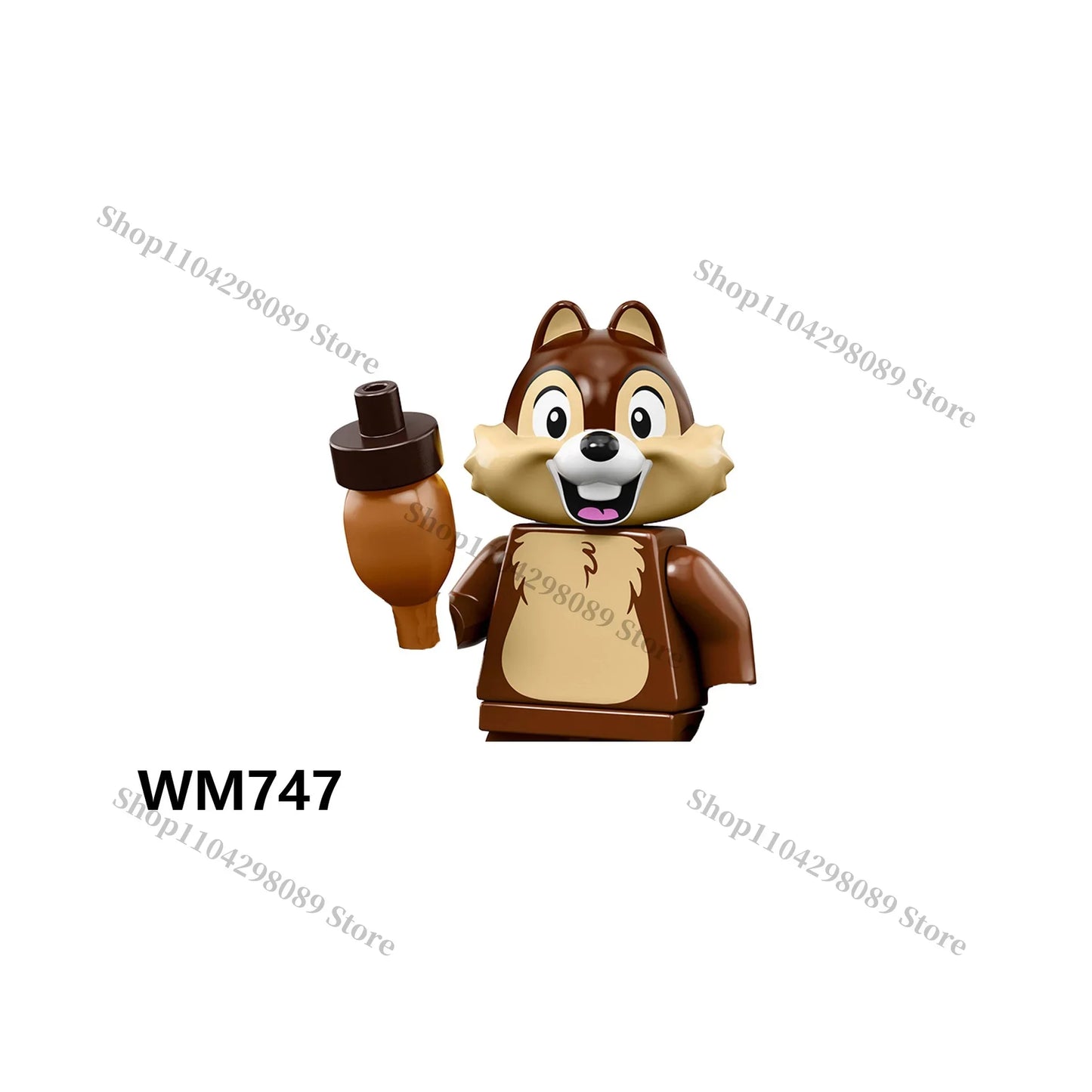 Disney building block anime cartoon characters Chip Dale Woody Donald Duck Mario mini Assembly brick figurines birthday gifts