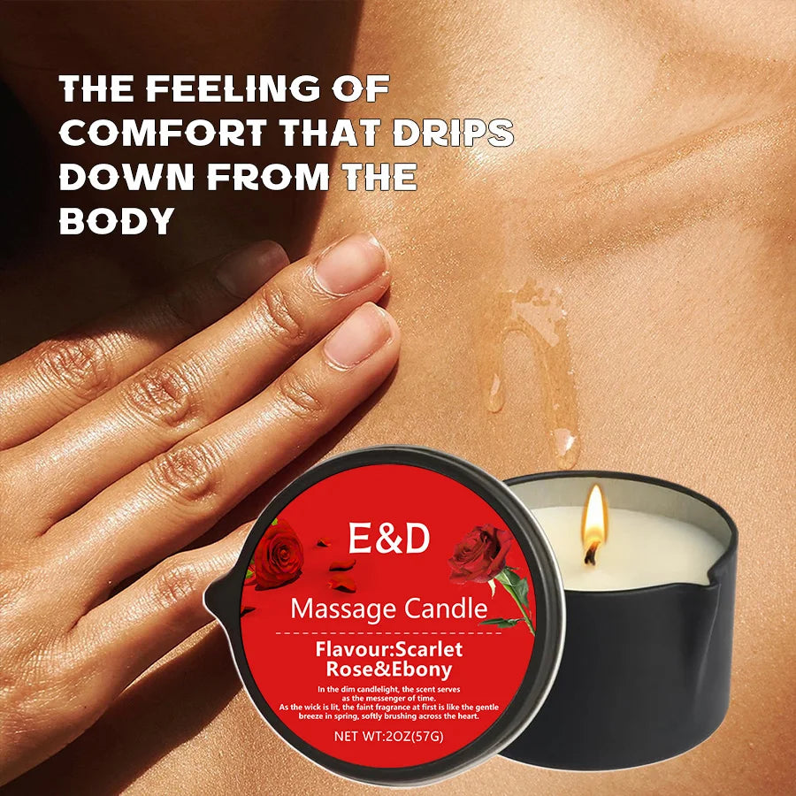 Massage Oil Candle,for Stress Relief and Skin Moisturizing,scented candles aromatherapy SM Product Spa Essentials,luxury candles