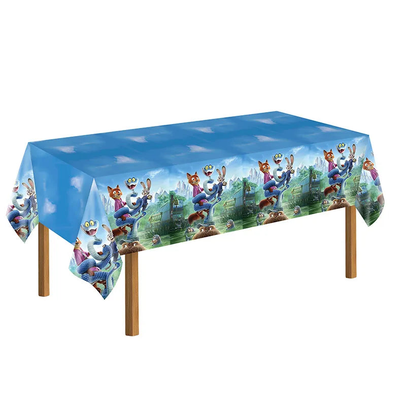 Disney Zootopia Birthday Party Decorations Supplies Judy Nick Tableware Tablecloth Balloon Zootropolis‌ Happy Birthday Plate Kit