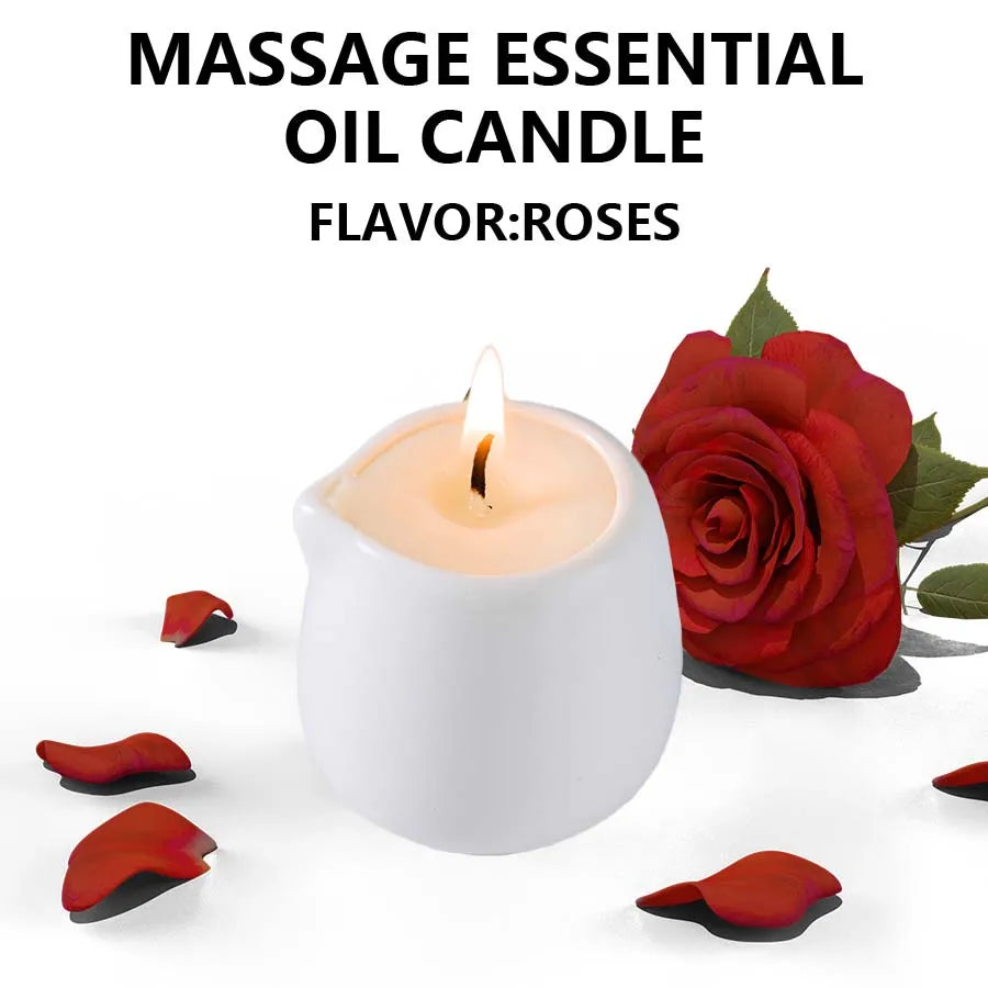 1PC Massage Oil Candles，luxury aromatherapy candles，for Stress Relief and SkinMoisturizing, SM Product Scented Candle Body Oil