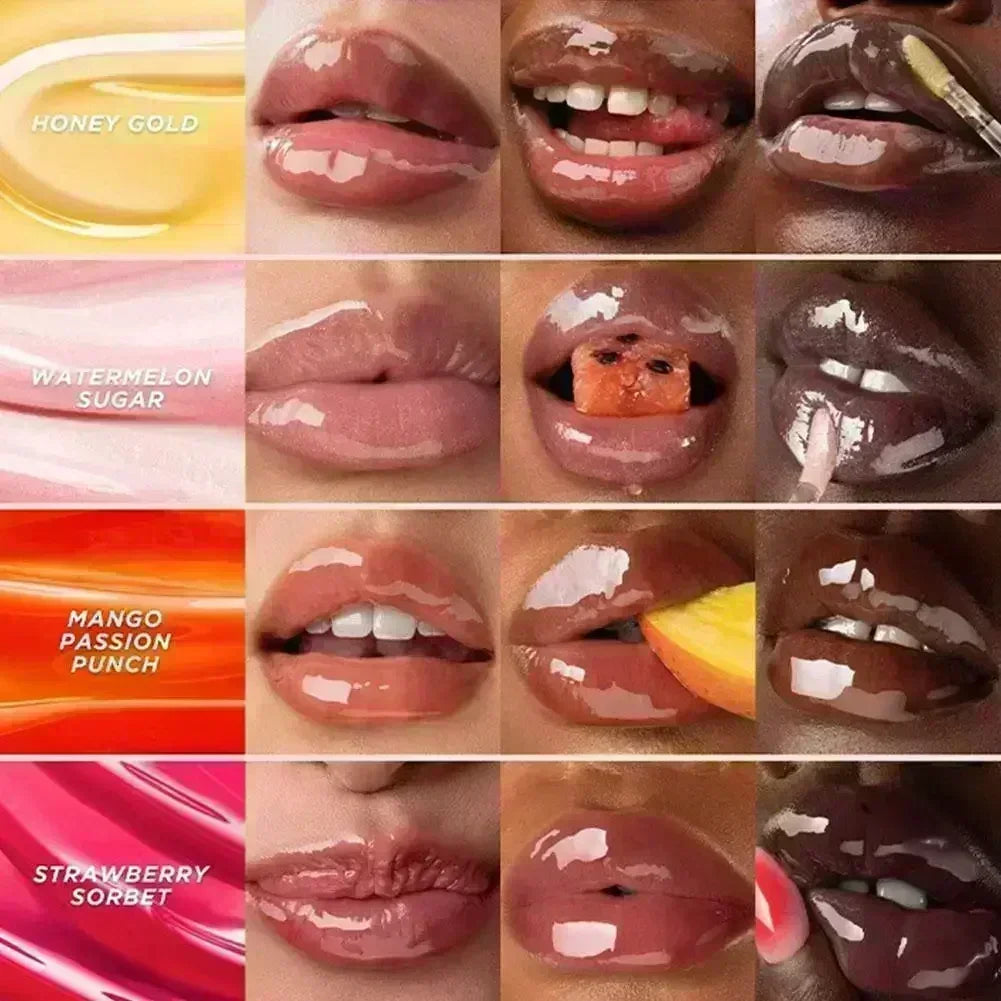 Gisou Moisturizing Lip Balm Original Lip Oil Care Lip Benetitnt for Lips Plumping Exfoliating New Color RASPBERRY SWIR Gloss