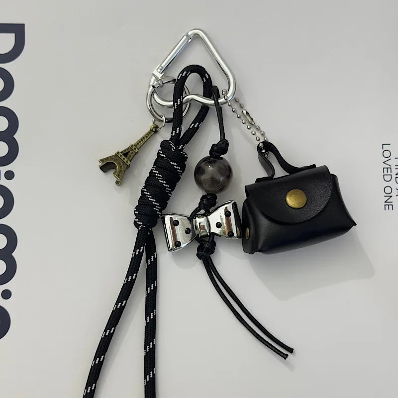 Ins Creative Sweet Cool Style Fashion Bag Hanging Decoration Phone Case Pendant Keychain Decoration Hanging Chain