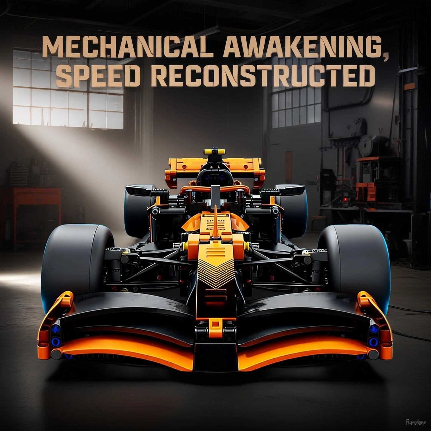 1200+PCS Racing Car Building Blocks Set, 1:10 Scale Formula Model Kit | Collectible DIY Toy for Kid Teen & Adults Gift Boy Girl