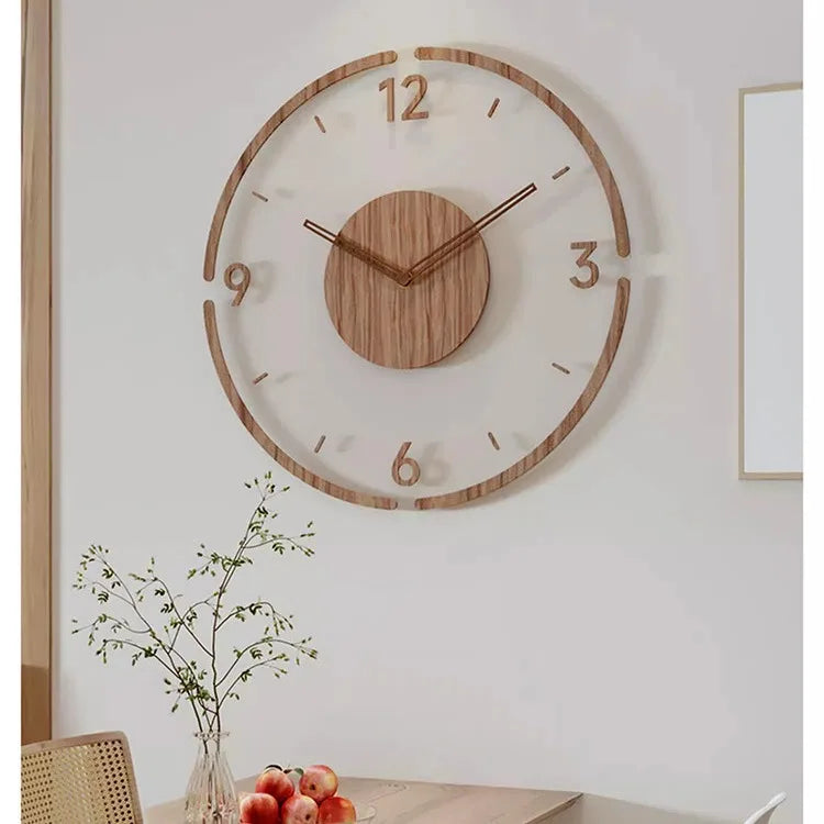 Modern Transparent Floating Digital Wall Clock Decoration Special Material Disk Battery Powered Home Decorative Wall Clock