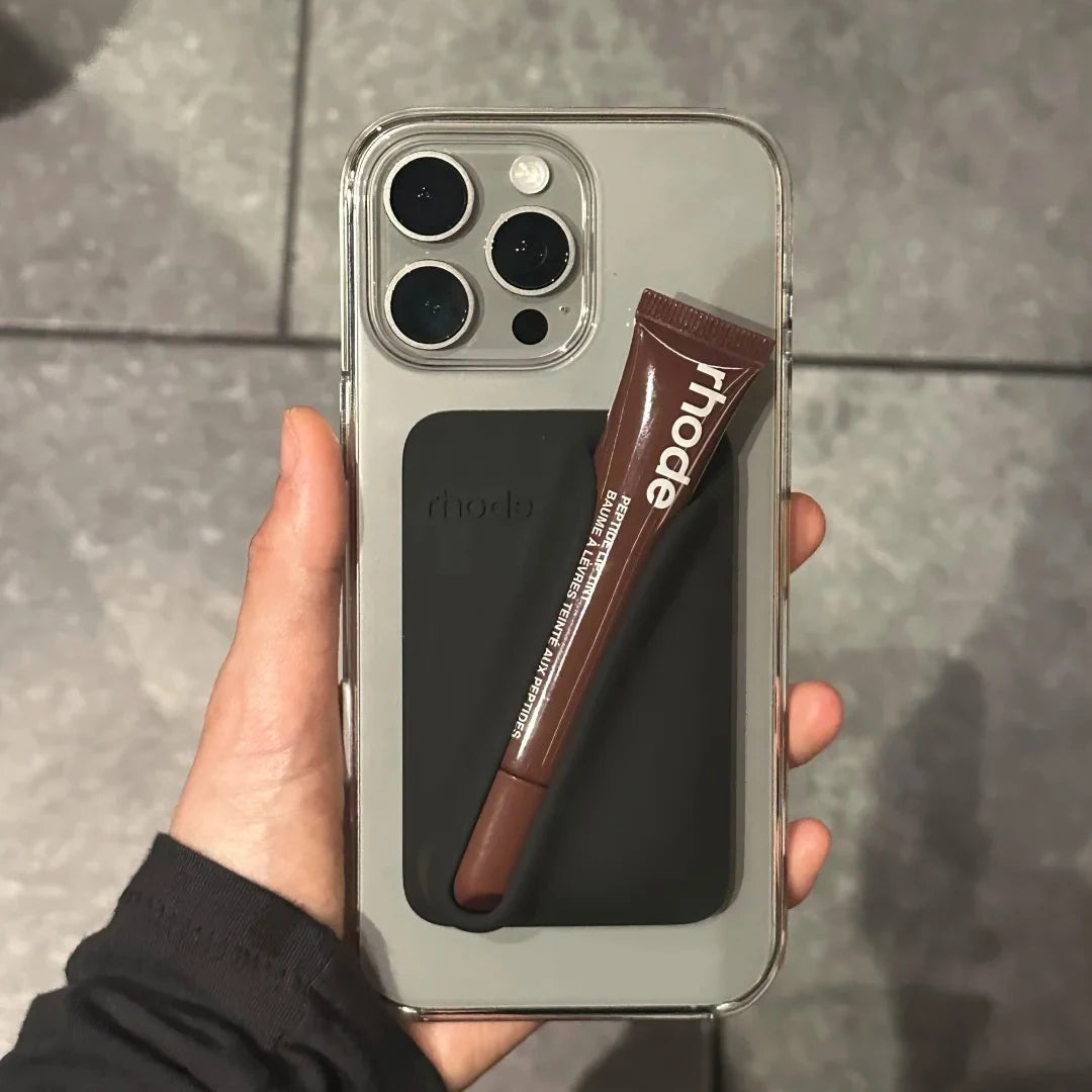 Rho Magnetic SNAP-ON LIP CASE For with MagSafe Case for iPhone 17 Air 16 15 14 13 12 11 Pro Max Lip Gloss Holder Phone Cases