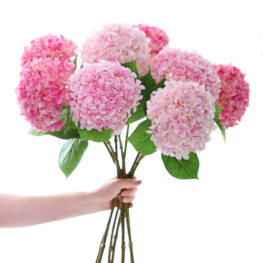 1/5/10pcs 58cm Beautiful Silk Artificial Flowers Hydrangea bouquet for Home Party Wedding living room   decoration accessories