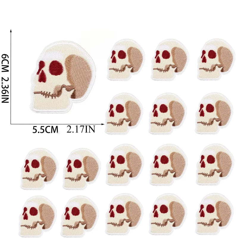10/23PCS Wholesale Lots/set of Horror Ghost Haunted House Mummy Patch  Embroidery DIY Cloth Sticker Badge Ironing Jeans/cloak