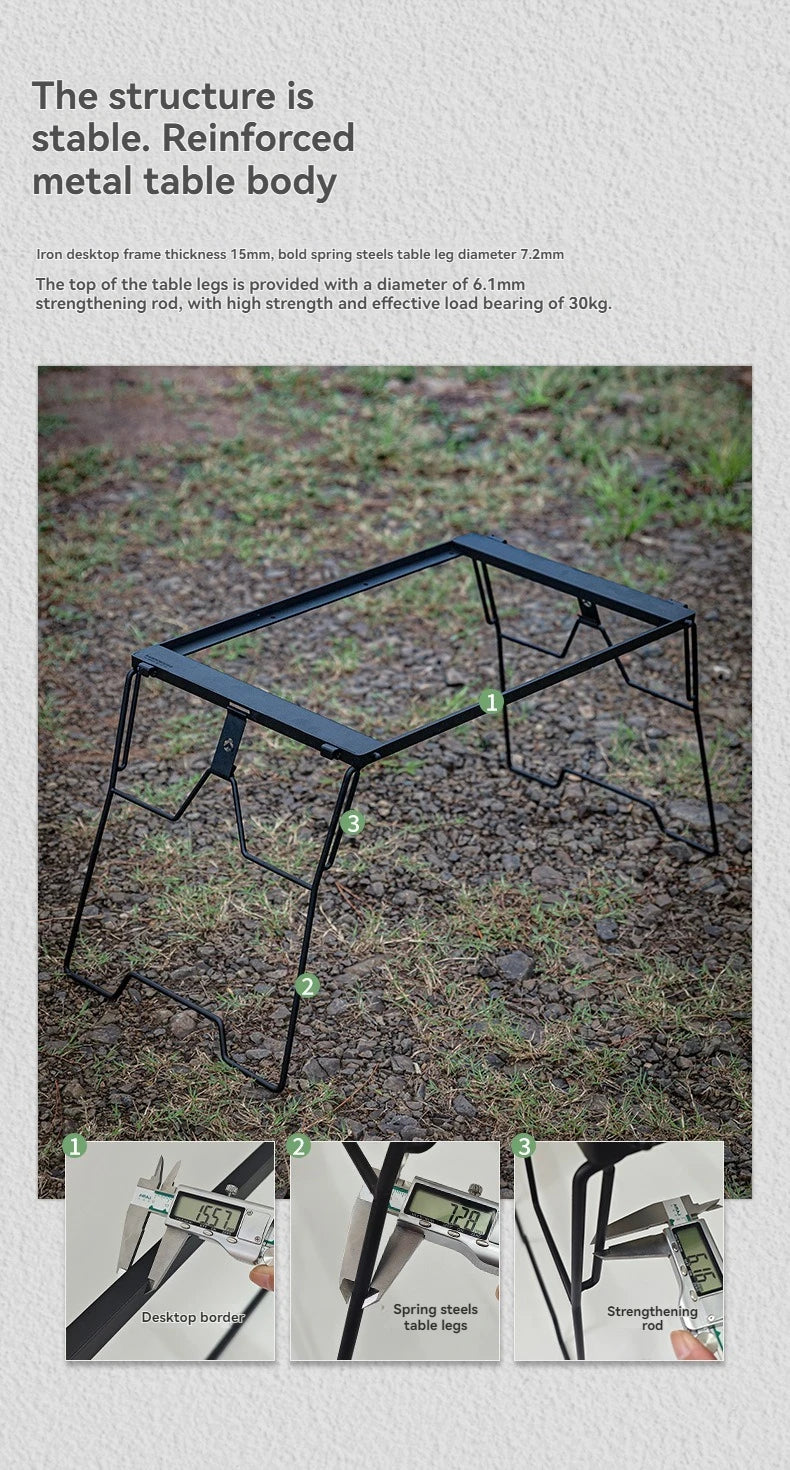 CAMPINGMOON CK-25BK-1PIGT Combination Table Suitable For Snow Peak Stove Cover Outdoor Camping Table Accessories